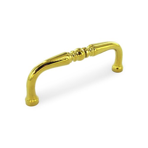 Solid Brass 3" Centers Traditional Wire Pull in PVD Brass