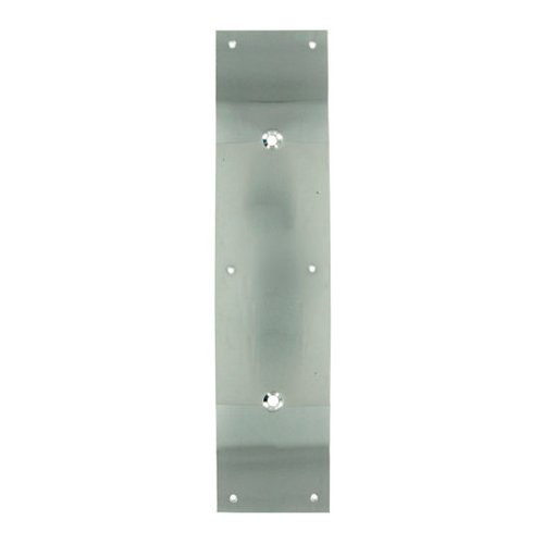 Solid Brass 15" Long Backplate for 8" Centers Door Pull in Polished Chrome