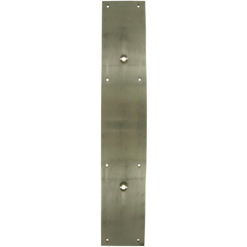 Solid Brass 20" Long Backplate for 10" Centers Door Pull in Antique Nickel