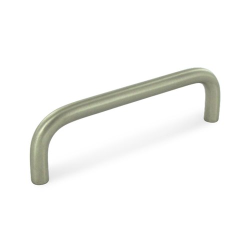 Solid Brass 4" Centers Wire Pull in Brushed Nickel