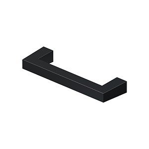 3 1/2" Centers Modern Square Bar Pull in Paint Black