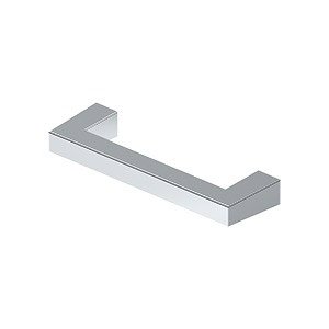 3 1/2" Centers Modern Square Bar Pull in Polished Chrome