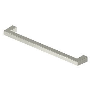 8" Centers Modern Square Bar Pull in Polished Nickel