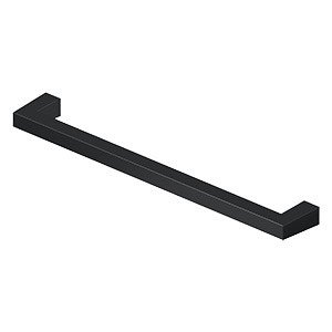 8" Centers Modern Square Bar Pull in Paint Black