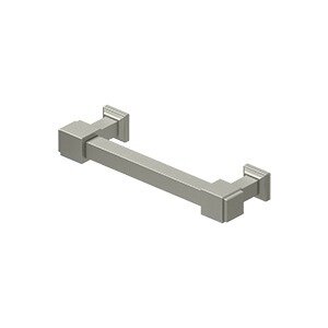 4" Centers Manhattan Pull in Brushed Nickel