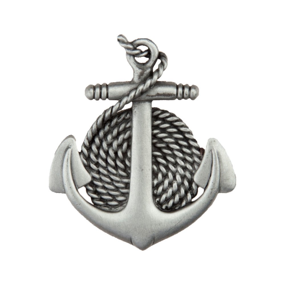 1 3/4" Anchor/Rope Knob in Antique Pewter