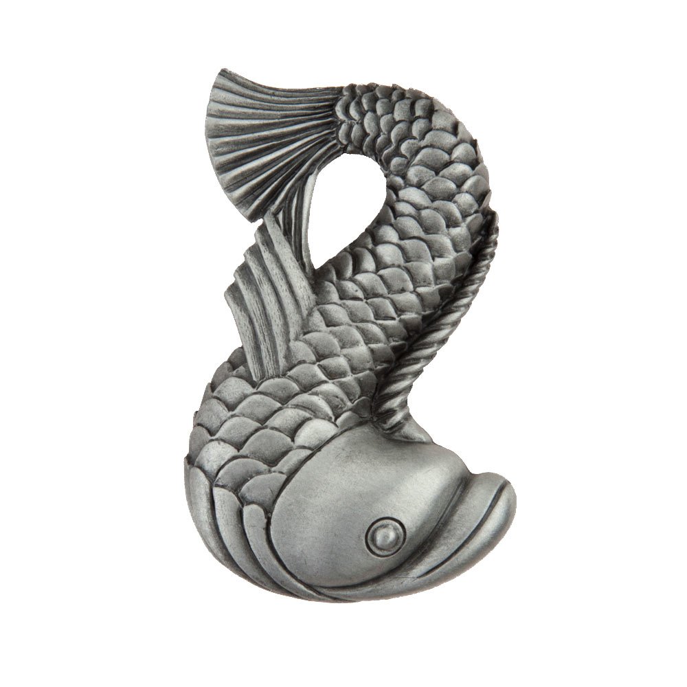 1 3/4" Dolphin Knob in Antique Pewter