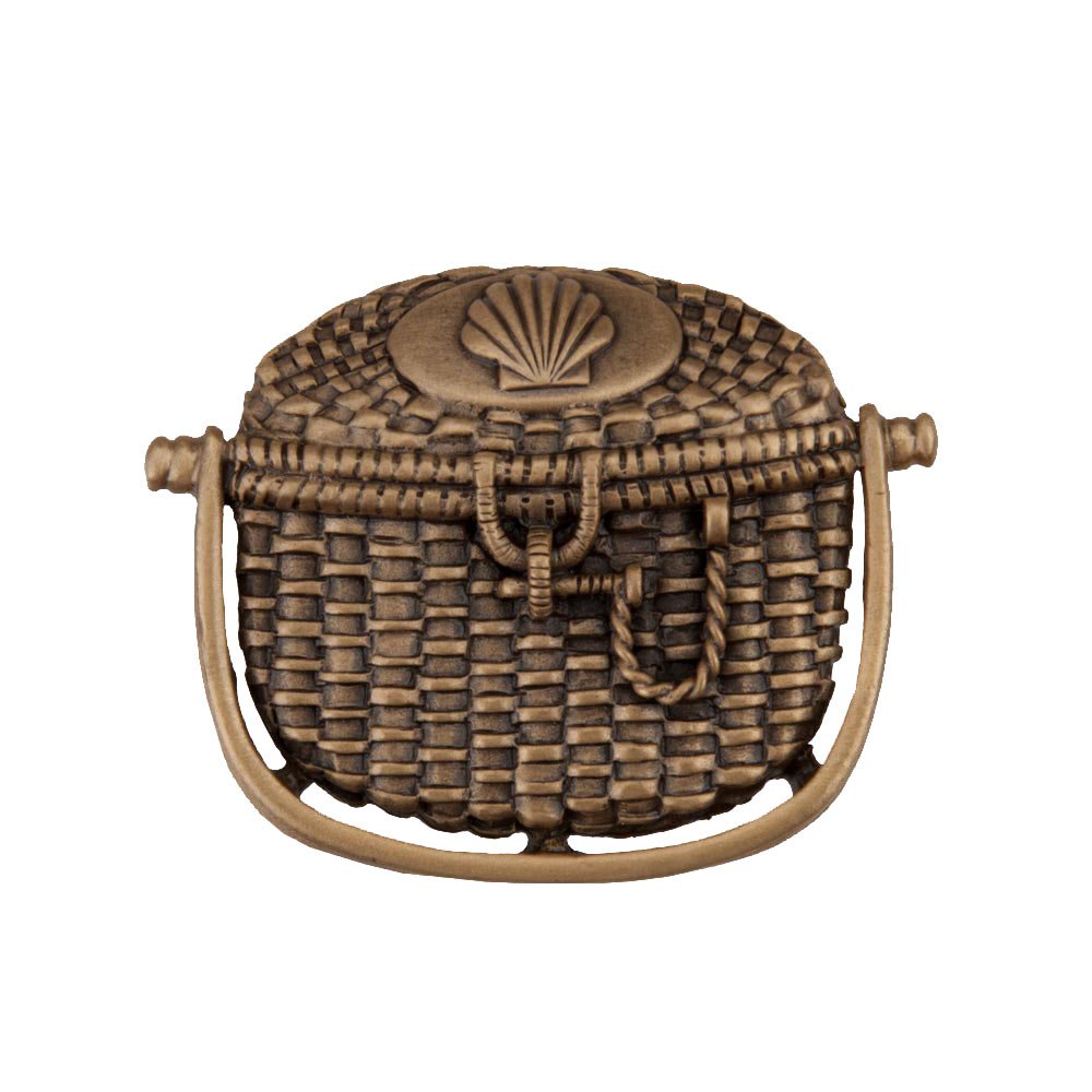 1 5/8" Nantucket Basket Knob in Museum Gold