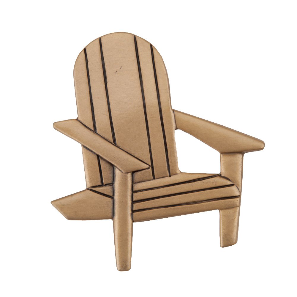 1 3/4" Beach Chair Knob in Museum Gold