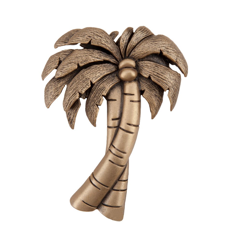 1 7/8" Palm Tree Knob in Museum Gold