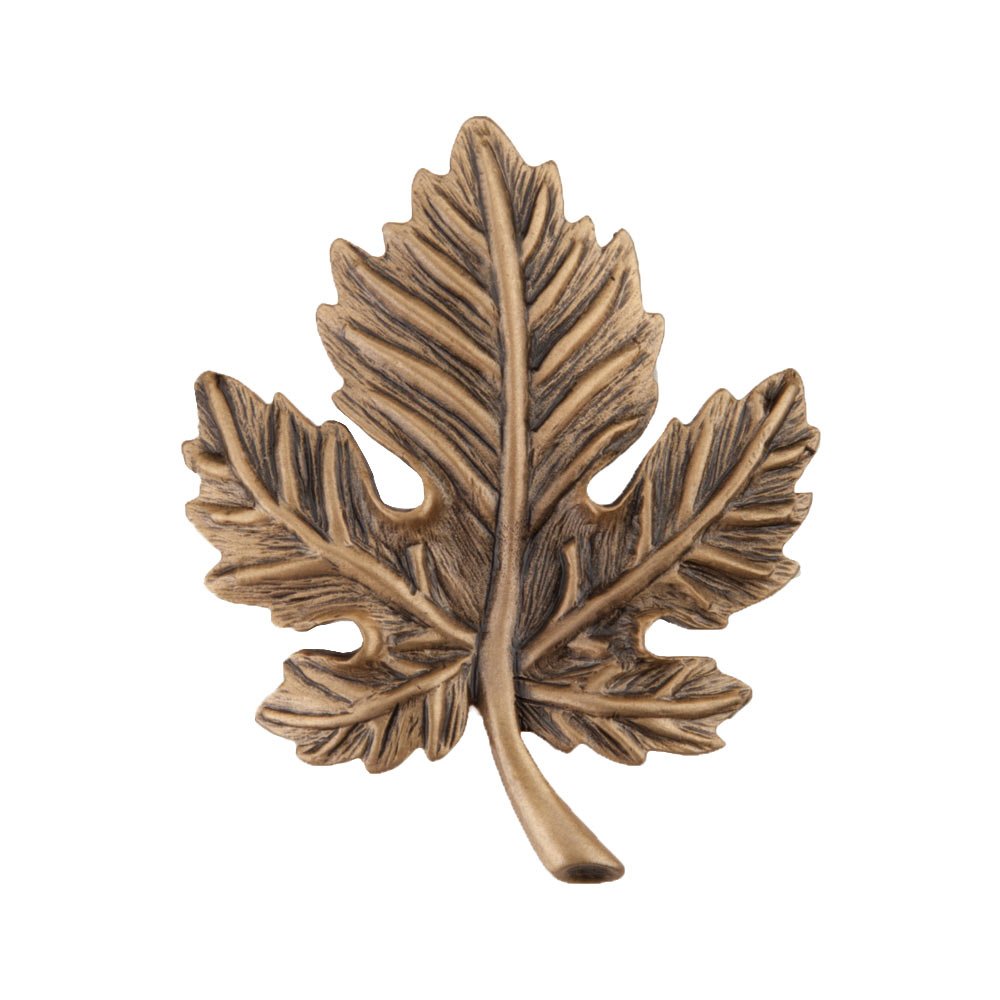 1 3/4" Leaf Knob in Museum Gold