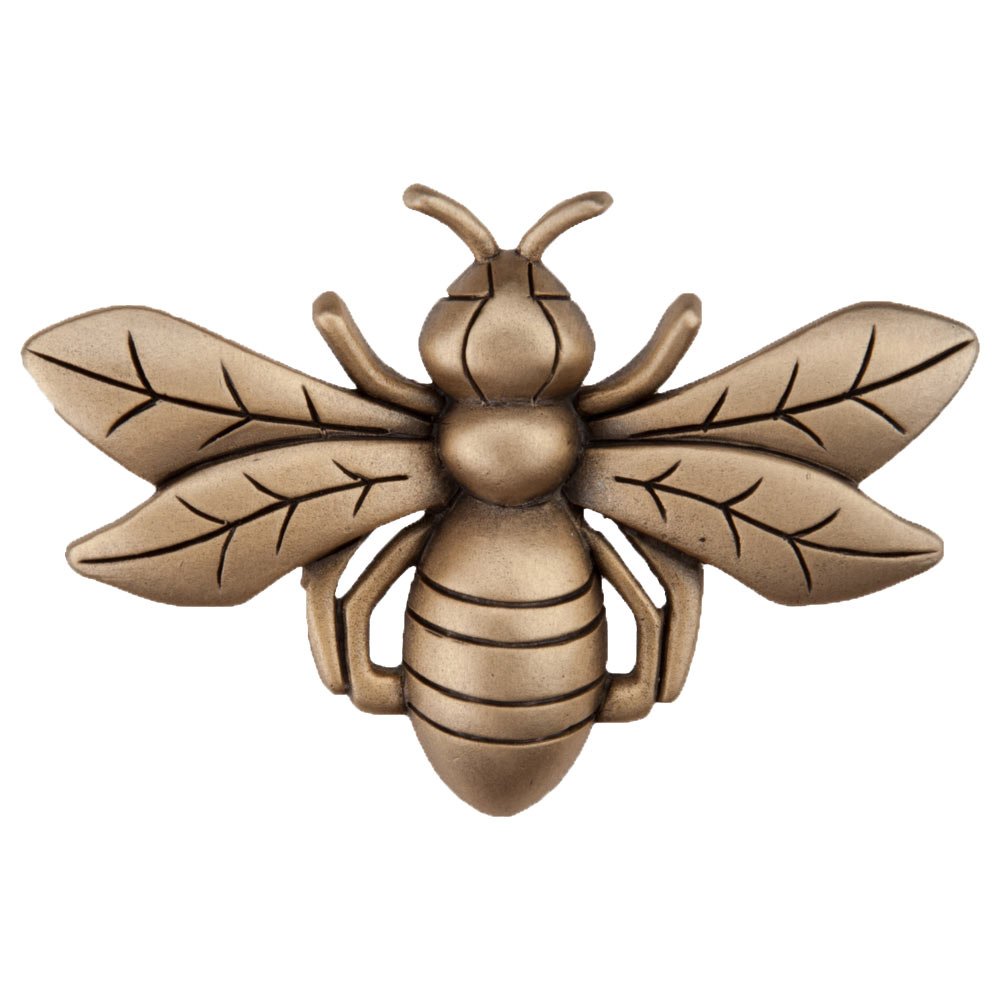 2 1/4" Bee Knob in Museum Gold