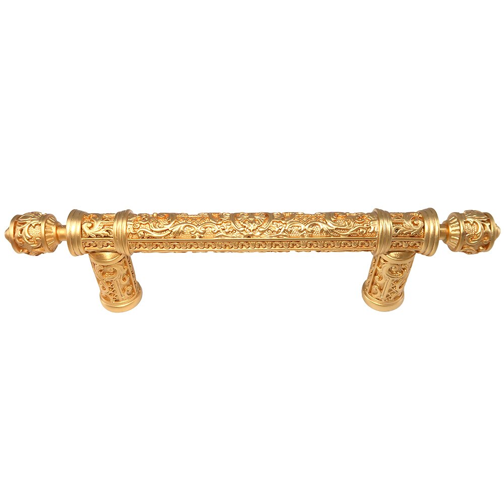 3 1/2" Centers Pull in Florentine Gold
