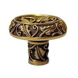 1 3/8" Rookwood Knob in Museum Gold