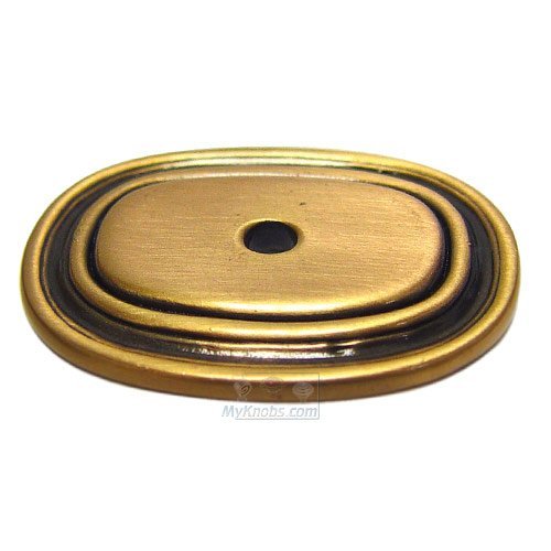 Oval Backplate in Museum Gold