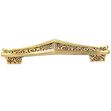 5" (128mm) Moderne Pull in Museum Gold