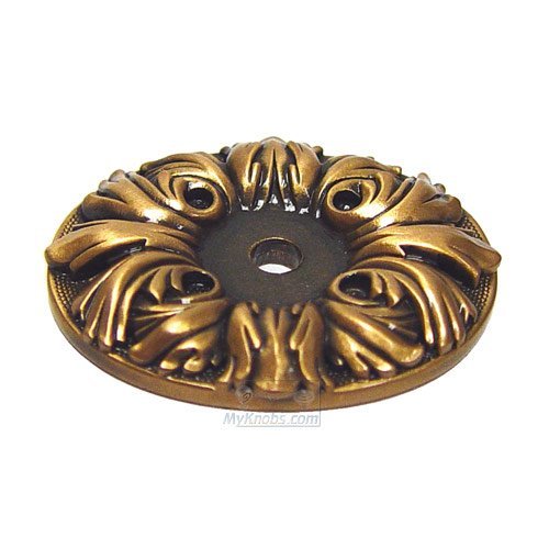 Oval Backplate in Museum Gold