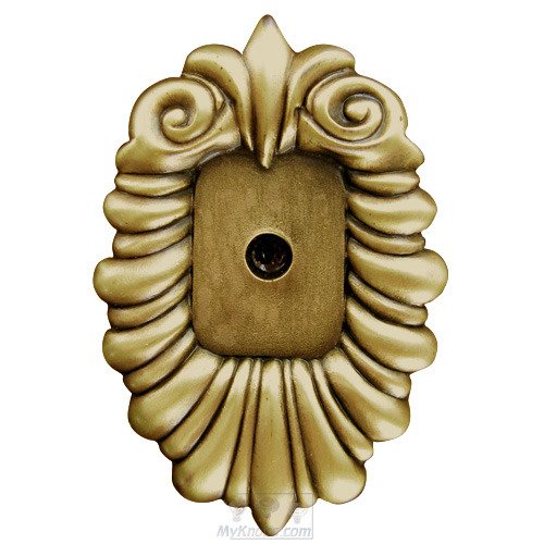 2-1/16” X 1-3/8” Knob Backplate In Museum Gold