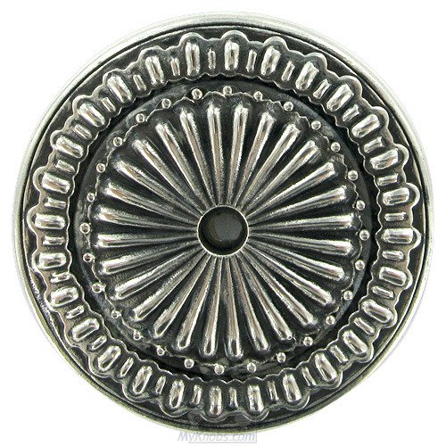 1 11/16” Knob Backplate In Burnish Silver