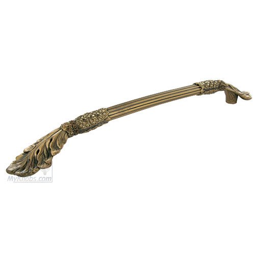 8" Centers Louis XV Handle in Museum Gold with with Light Colorado, Light Smoke & Topaz Swarovskis