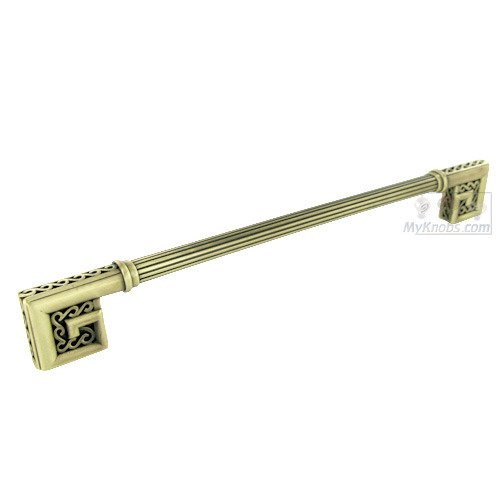 8" Centers Greco Handle in Antique Brass