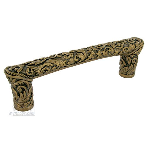 3 1/2" Centers Glendale Handle in Florentine Gold