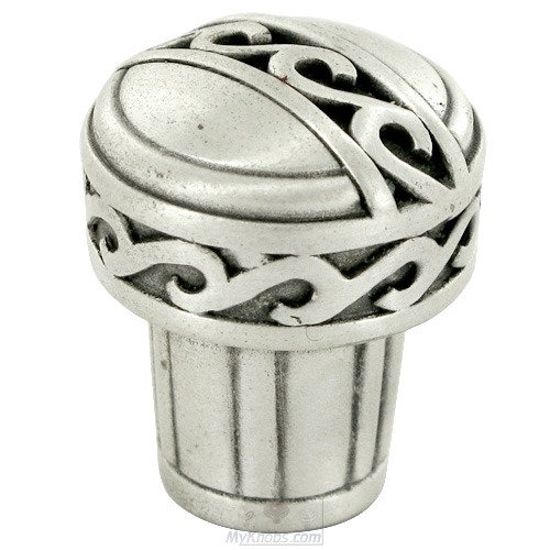 1" Diameter Greco Knob in Burnished Pewter