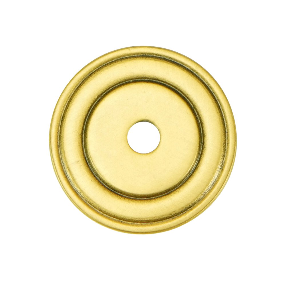 1" Round Knob Backplate In Museum Gold