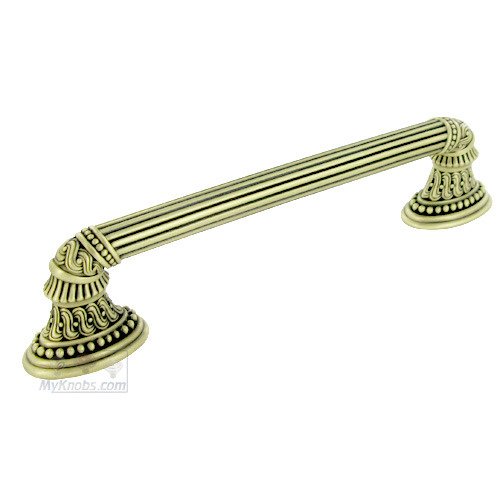 5" Centers Empire Handle in Antique Brass