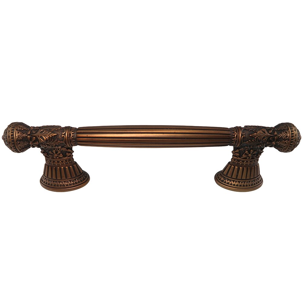 6" Centers Small Appliance Pull in Florentine Gold