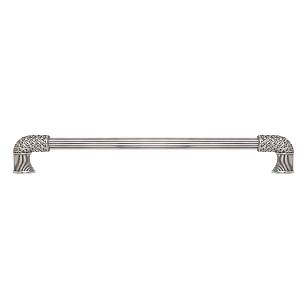 10" Centers Appliance Pull With Clear in Antique Nickel