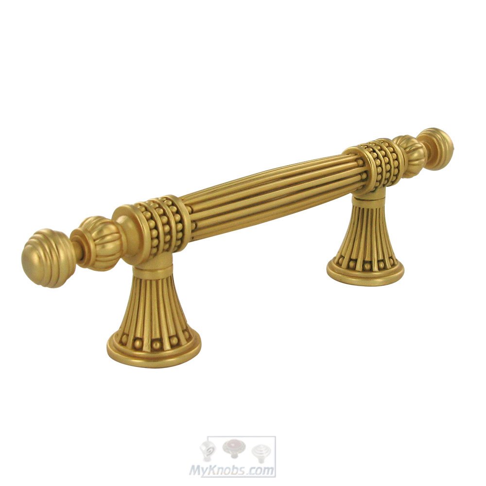 3 1/2" Centers Chesapeake Handle in Museum Gold