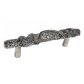 Hammered Pull in Antique Matte Silver