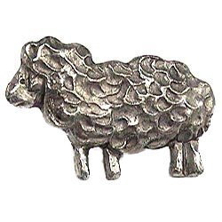 Sheep Knob in Antique Matte Silver