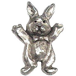 Bunny Rabbit Knob in Antique Bright Brass