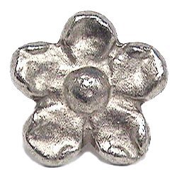 Flower Shape Knob in Antique Matte Silver