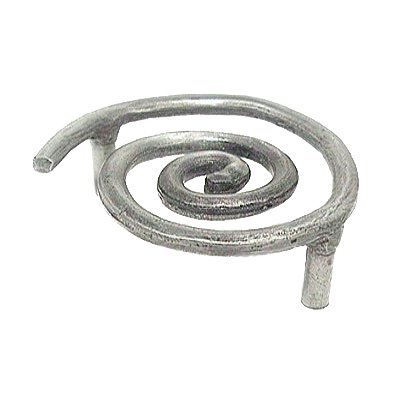 Solid Swirl Pull in Antique Bright Silver
