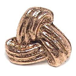 Three Side Stripe Geo Form Knob in Antique Matte Copper