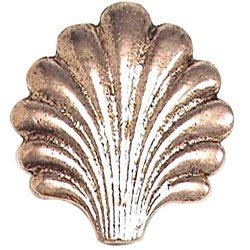 Sea Shell Shape Knob in Antique Matte Silver