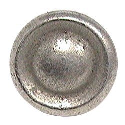 Single Concave Ring Dome Knob in Antique Matte Silver