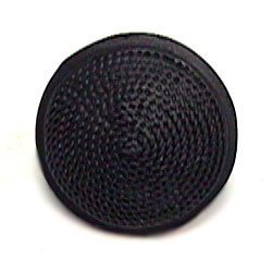 Small Bead Texture Button Dome Knob in Antique Matte Silver