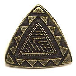 Triangle Knob in Antique Matte Silver