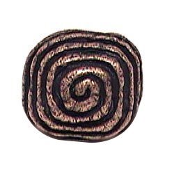 Swirl Knob in Antique Matte Copper