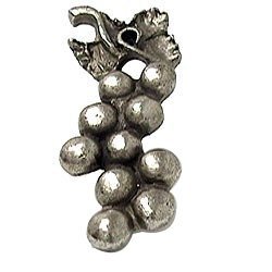 Large Grapes Knob in Antique Bright Silver