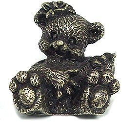 Baby Bear Knob in Antique Bright Silver