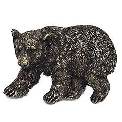 Bear Knob in Antique Bright Silver