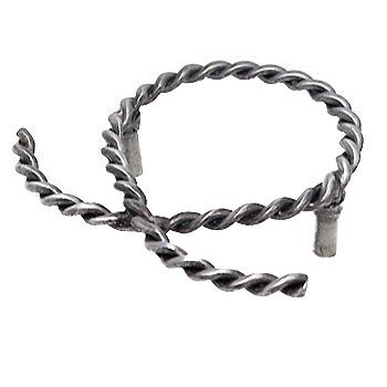 Rope Open Pull in Antique Matte Silver