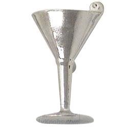 Martini Glass Knob in Aged Brass