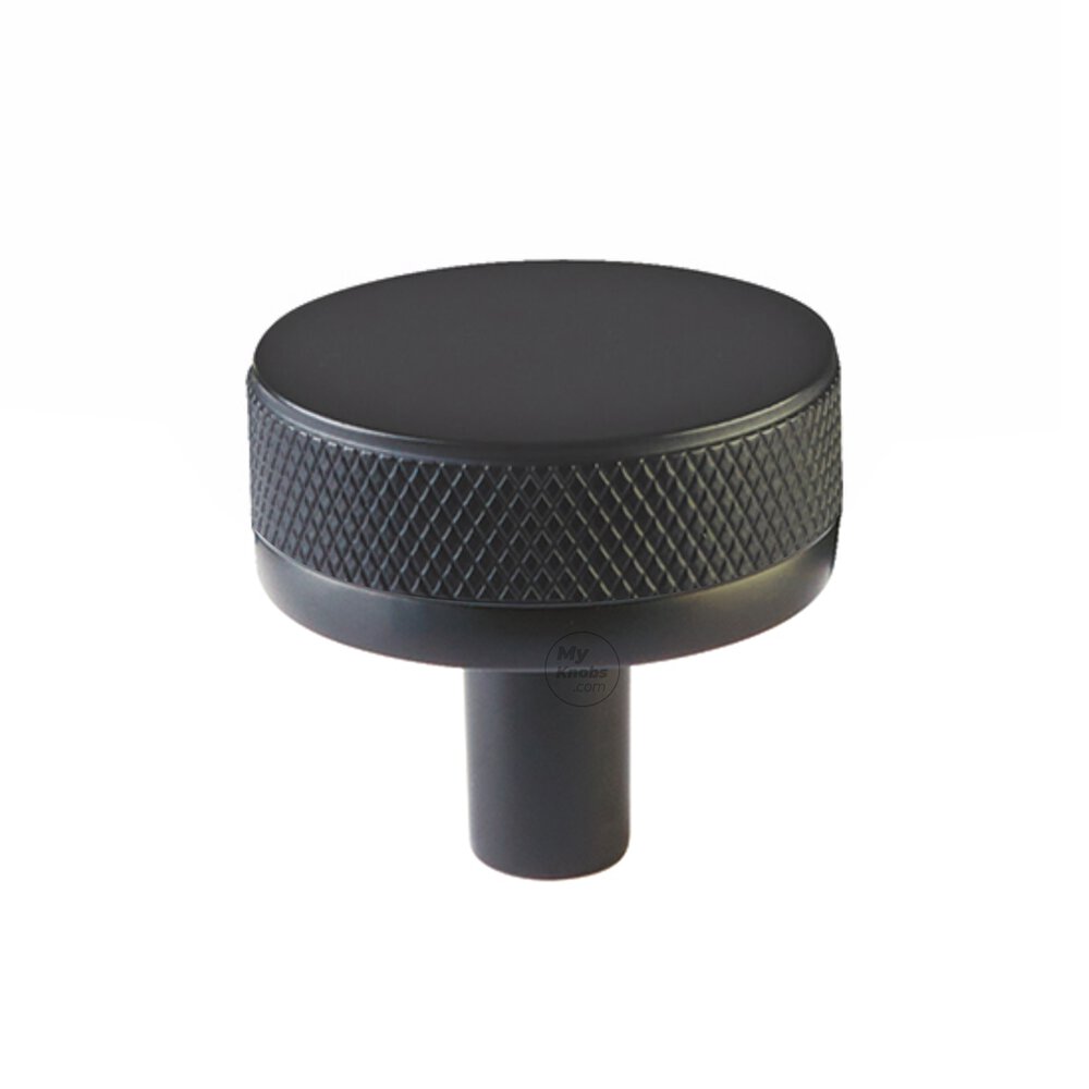 1 1/4" Conical Stem in Oil Rubbed Bronze And Knurled Knob in Flat Black