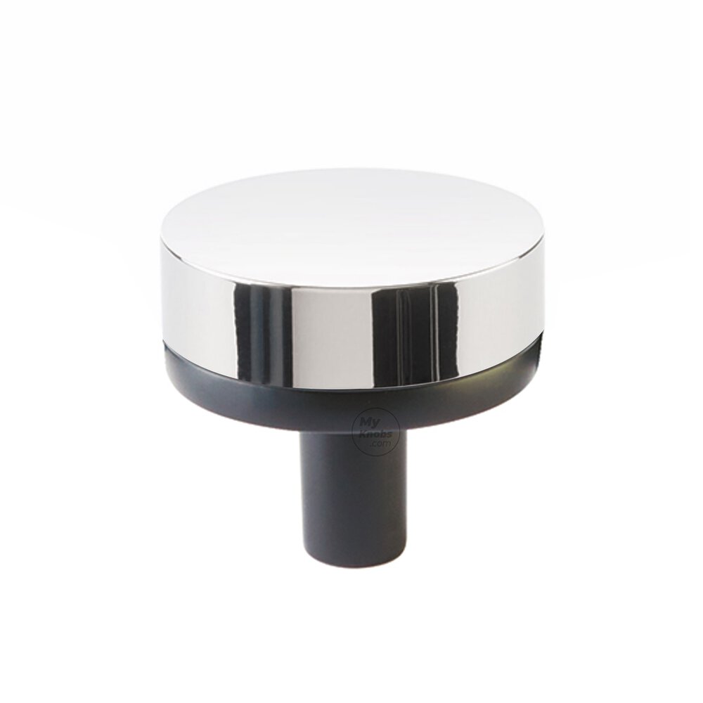 1 1/4" Conical Stem in Oil Rubbed Bronze And Smooth Knob in Polished Chrome